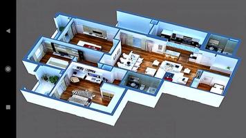 3D House Design Cartaz