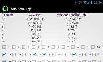 Lotto Keno App captura de pantalla 3