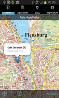 Stadtplan Flensburg poster