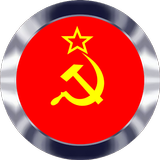 Botão soviético do comunismo Hino da URSS ícone