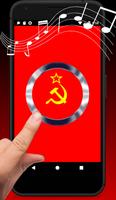 Sowjetische Hymne - Kommunismus Knopf Plakat
