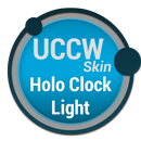 Holo Clock Light - UCCW Skin aplikacja
