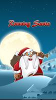 Running Santa Claus poster