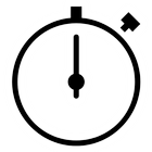 Transparent timer icône
