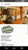 Optik Gebauer Plakat