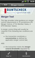 BUNTSCHECK Merger Control App स्क्रीनशॉट 1