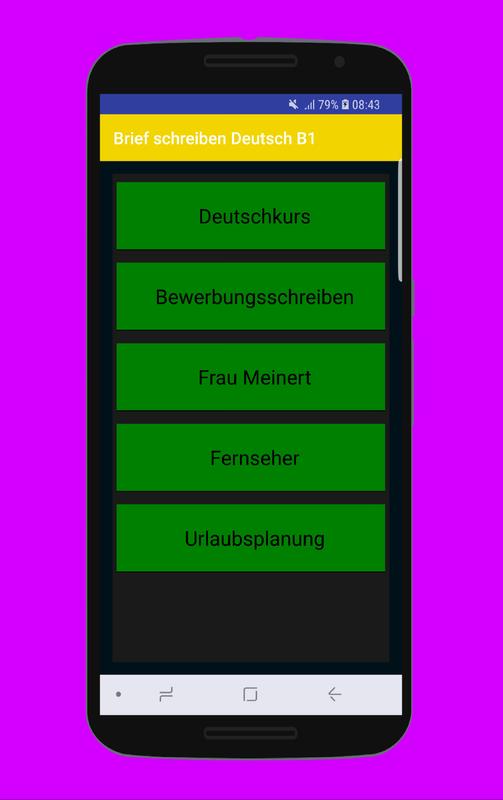 Brief Schreiben Deutsch B1 для андроид скачать Apk