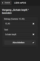 LIDIS mPOS Screenshot 2
