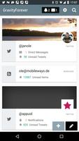 Gravity For Twitter & RSS Affiche