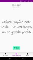 Spruch des Tages | Quote of the day poster