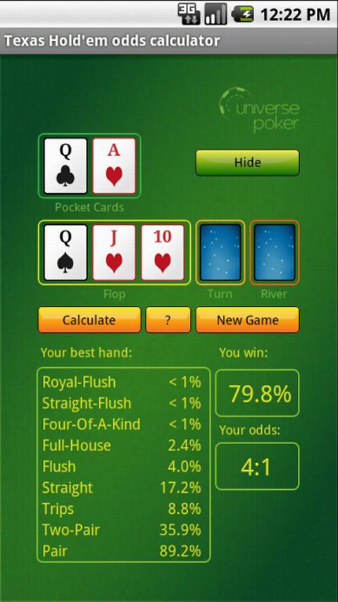 Texas Holdem odds calculator APK for Android Download