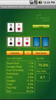 Texas Holdem odds calculator 스크린샷 1