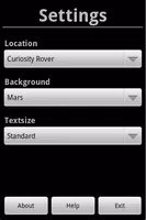 2 Schermata Mars Clock Widget