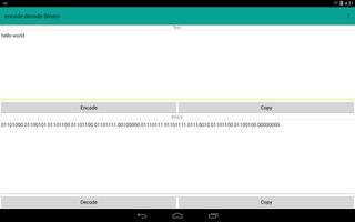 encode decode Binary capture d'écran 3