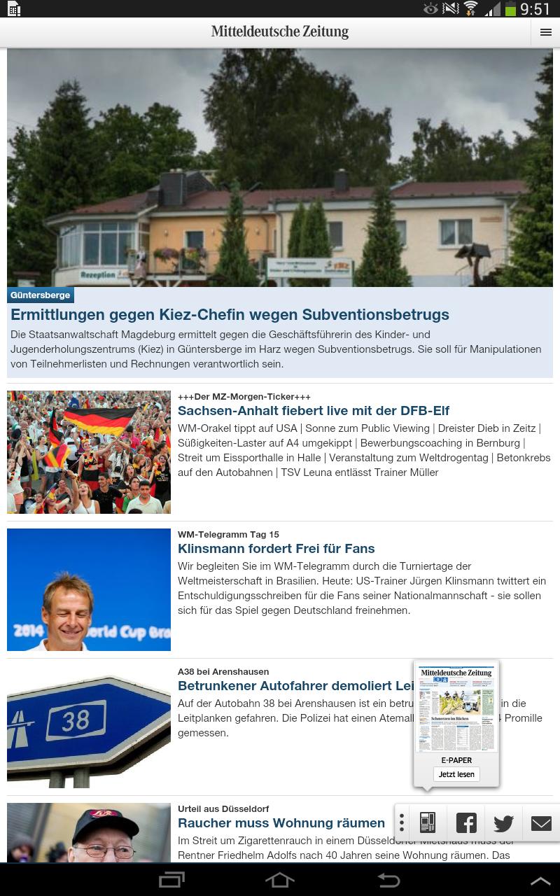 Mz Mitteldeutsche Zeitung For Android Apk Download