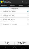 Drummer's Metronome capture d'écran 2