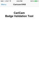 CariCam Badge Control Affiche