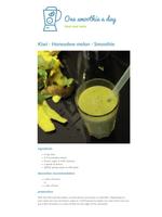 One smoothie a day poster