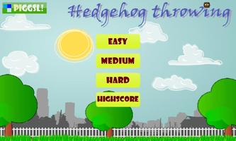 Hedgehog Throwing Affiche