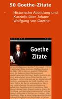 Poster Goethe Zitate (Deutsch)