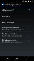 WebSMS sms77.de Connector スクリーンショット 1