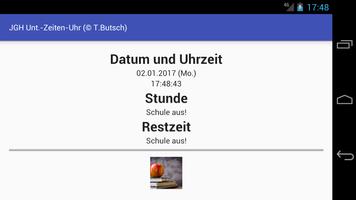 JGH Unterrichtszeitenuhr capture d'écran 1