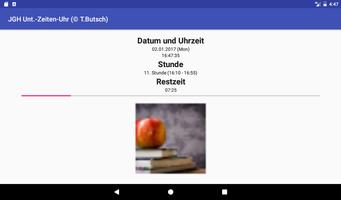 JGH Unterrichtszeitenuhr capture d'écran 3