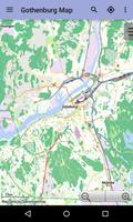 Carte de Göteborg hors-ligne Affiche
