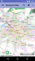 Carte de Bucarest hors-ligne Affiche