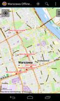 Warsaw Offline City Map Lite ポスター