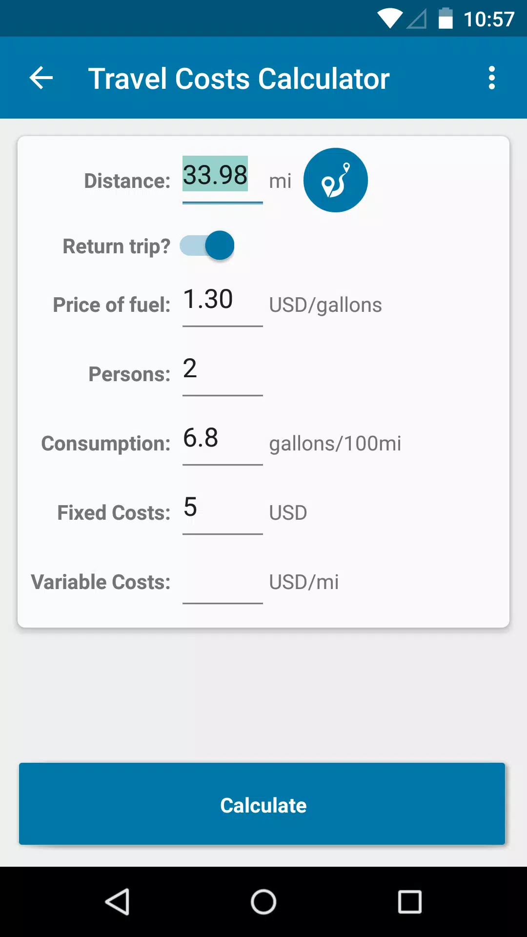 Travel Cost Calculator APK for Android Download