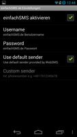 WebSMS:einfachSMS.de Connector скриншот 1