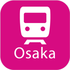 Osaka Rail Map Zeichen