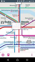Osaka Rail Map capture d'écran 2