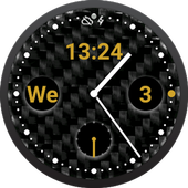 Carbon Gold Watch Face icon