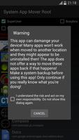 System App Mover Root capture d'écran 1