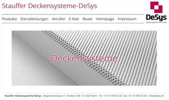 Stauffer Deckensystem DeSys Plakat
