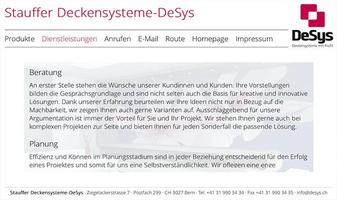 Stauffer Deckensystem DeSys screenshot 2