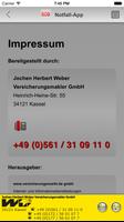 Notfall-App - Jochen H. Weber Screenshot 1