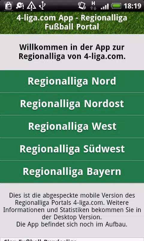 Fußball Regionalliga 4-liga.com APK für Android herunterladen
