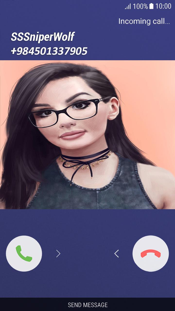 Fake Call Sssniperwolf For Android Apk Download - sssniperwolf roblox username