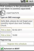 SMS Text Message Scheduling screenshot 1