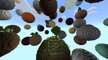 Skyblock Planet MCPE Map Affiche