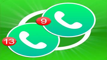 Dual Whatsapp Messenger guide for Android постер