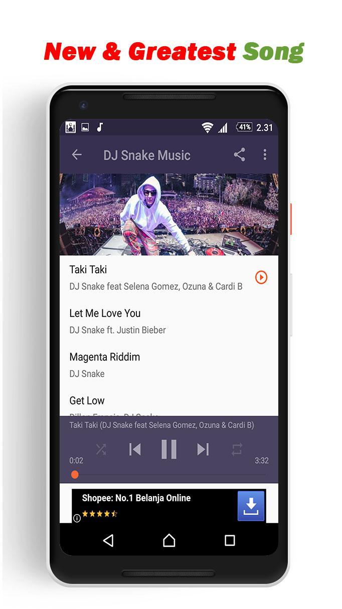 Dj Snake Music Greatest Song Taki Taki Offline For Android Apk