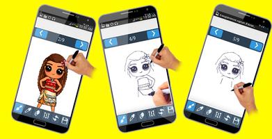 how to draw moana poster