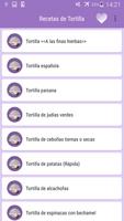 Recetas de Tortilla Screenshot 1