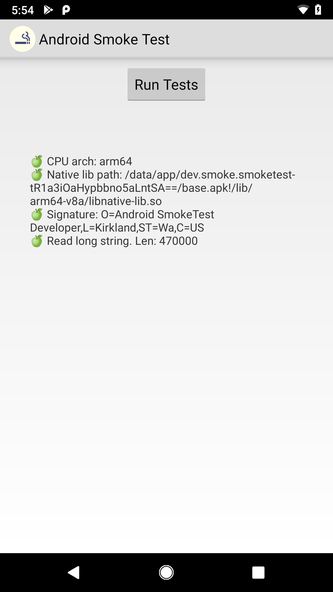 Smoke test is Smoke test is
