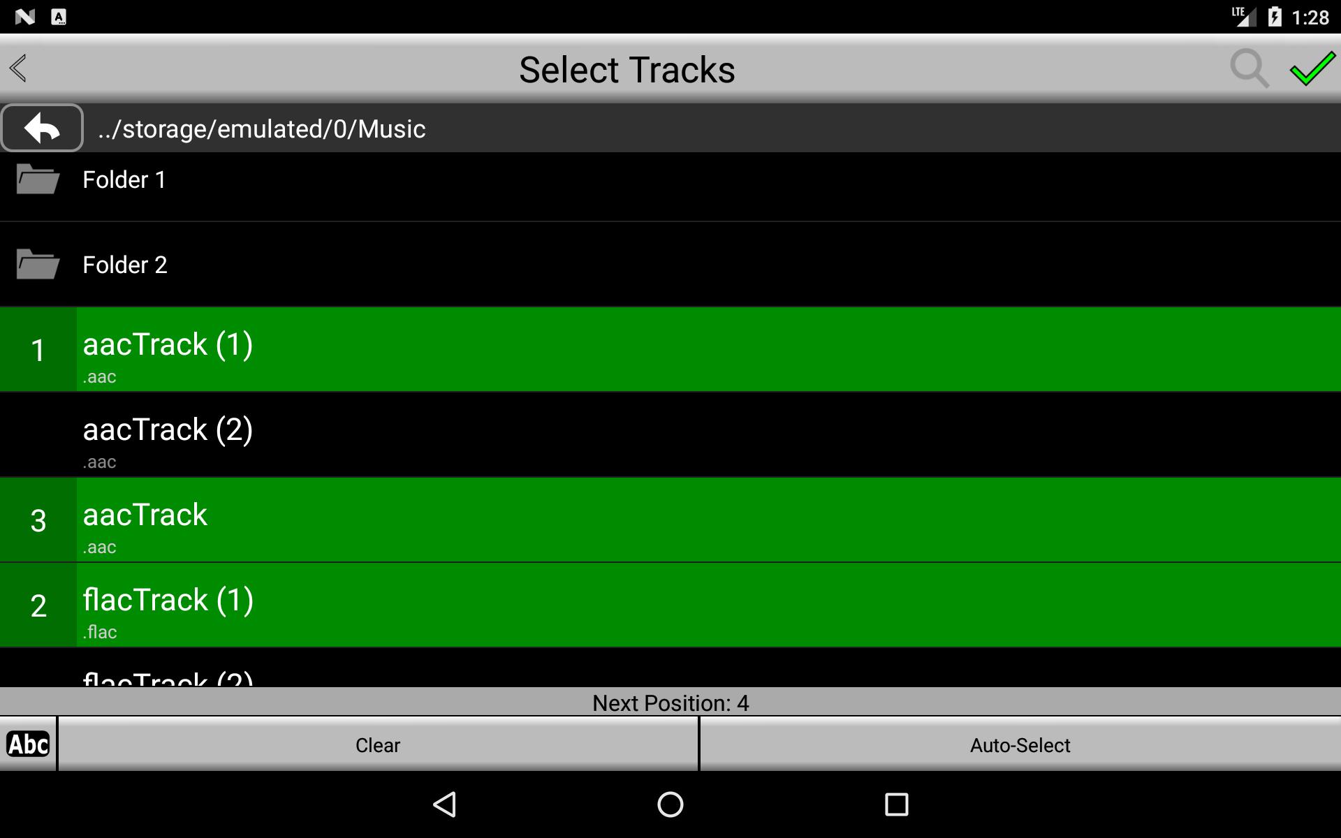 Backtrack APK. Line o matic. Select tracks