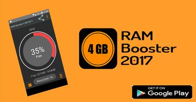 RAM Booster 4 GB 2017 Affiche